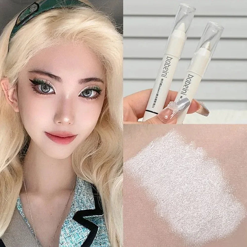 Marcador, brilho, caneta de bicho-da-seda, perolado, fosco, lápis de sombra com explosão, maquiagem, maquiagem para os olhos, bastão perolado de longa duração
