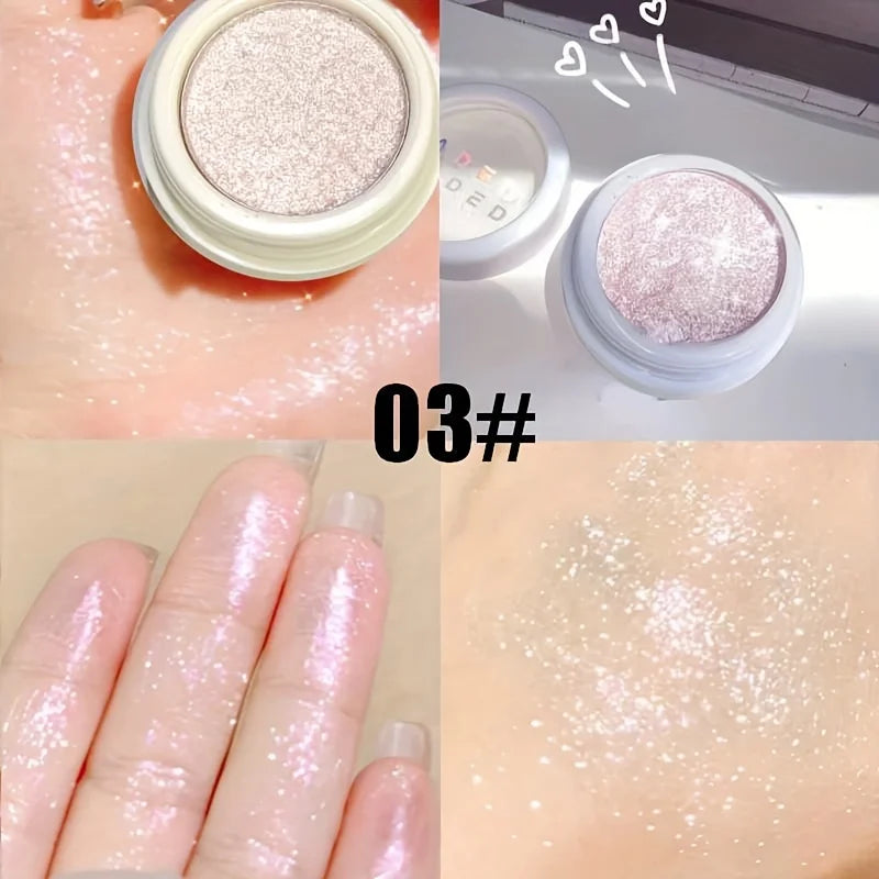 Shimmer glitter purê de batata iluminador brilho iluminador maquiagem gel rosto e corpo iluminar glitter contorno natural maquiagem