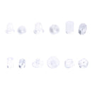 100-500 pçs transparente macio borracha de silicone brinco volta orelha rolha fecho para fazer brinco diy jóias descobertas atacado