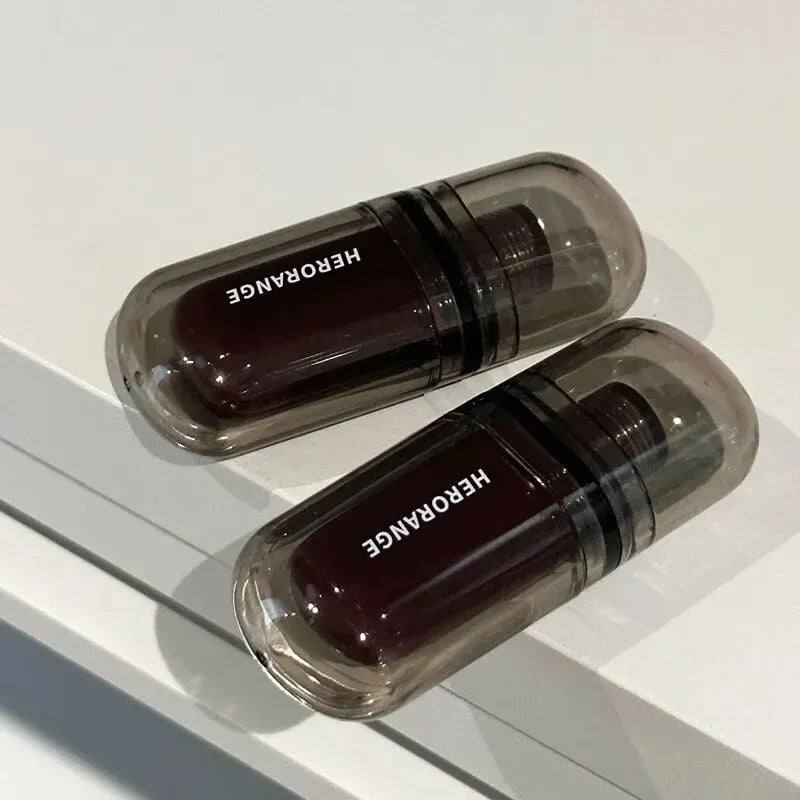 HERORANGEHR564-Enveloping Ice Night Mirror Lip Glaze, Hidratante, Film Forming, Rapidamente