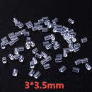 100-500 pçs transparente macio borracha de silicone brinco volta orelha rolha fecho para fazer brinco diy jóias descobertas atacado