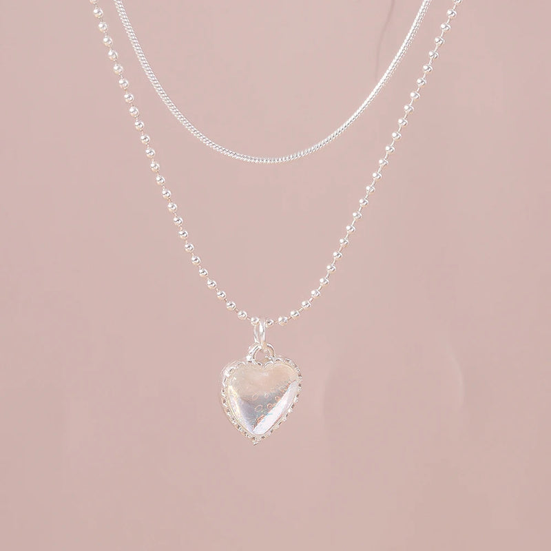 Y2k cristal borboleta coração colar moda kpop brilhante clavícula corrente colares para mulheres meninas nova tendência presentes de festa jóias