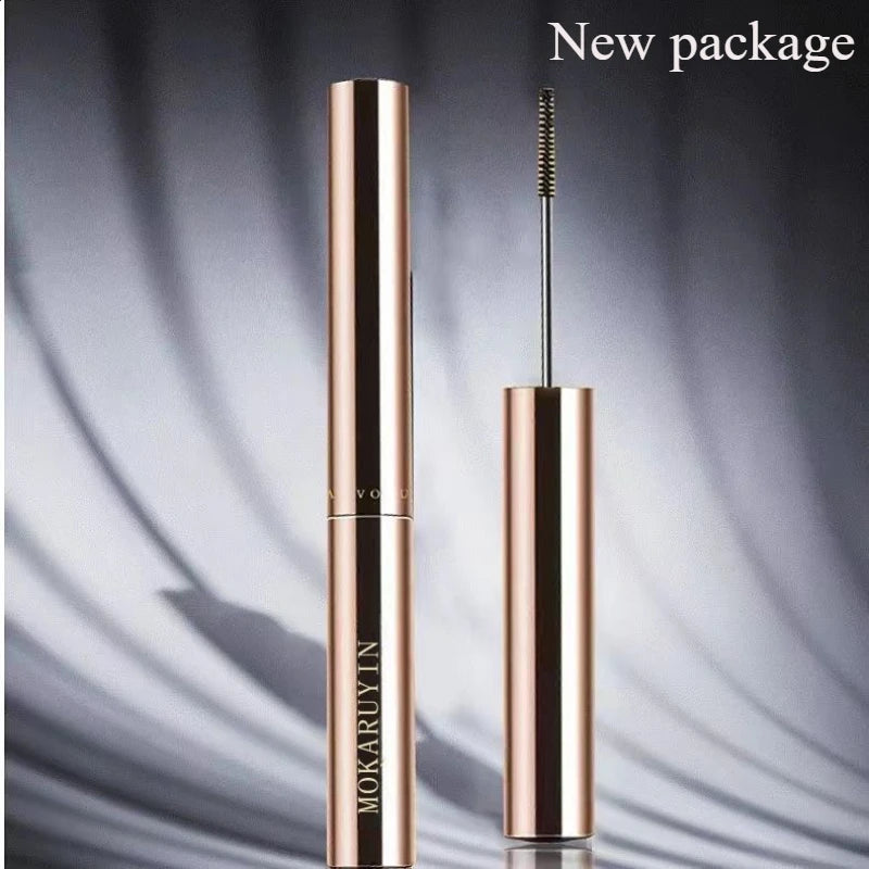 Rímel de fibra de seda 4d, curvador grosso, ultrafino, extensão de cílios, preto, marrom, à prova d'água, feminino, cosmético para os olhos