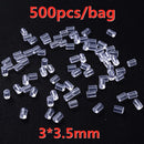 100-500 pçs transparente macio borracha de silicone brinco volta orelha rolha fecho para fazer brinco diy jóias descobertas atacado
