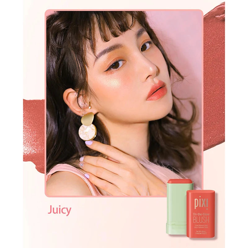 Tinta labial e bochecha hidratada Blush Stick, Brilho sedoso, Blush creme, tubos de cosméticos, maquiagem fosca, 3 em 1