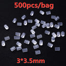 100-500 pçs transparente macio borracha de silicone brinco volta orelha rolha fecho para fazer brinco diy jóias descobertas atacado