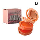 3 em 1 fosco iluminador blush paleta perolado blush brilhante sombra multifuncional rosto maquiagem paleta cosméticos femininos quente