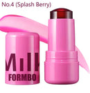 Milk original maquiagem blush vara lábio matizado água de resfriamento geléia matiz geléia blush vara aquarela multi-uso fosco blush maquiagem