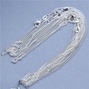 1 peça 925 prata esterlina 16-30 polegadas rolo grânulo figaro corrente colar para homens mulheres 9 designs joias da moda