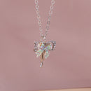 Y2k cristal borboleta coração colar moda kpop brilhante clavícula corrente colares para mulheres meninas nova tendência presentes de festa jóias