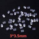 100-500 pçs transparente macio borracha de silicone brinco volta orelha rolha fecho para fazer brinco diy jóias descobertas atacado