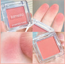 Rosto blush fosco natural bochecha matiz iluminar rosto à prova dwaterproof água contorno cosméticos blush em pó macio maquiagem feminina 1 pçs