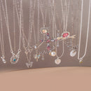 Y2k cristal borboleta coração colar moda kpop brilhante clavícula corrente colares para mulheres meninas nova tendência presentes de festa jóias