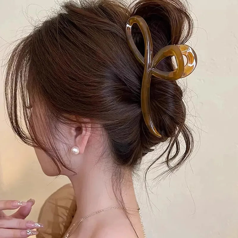 Elegante geléia cor arco garra de cabelo para mulheres meninas doce ornamento de cabelo volta bandana grampos de cabelo moda acessórios para o cabelo