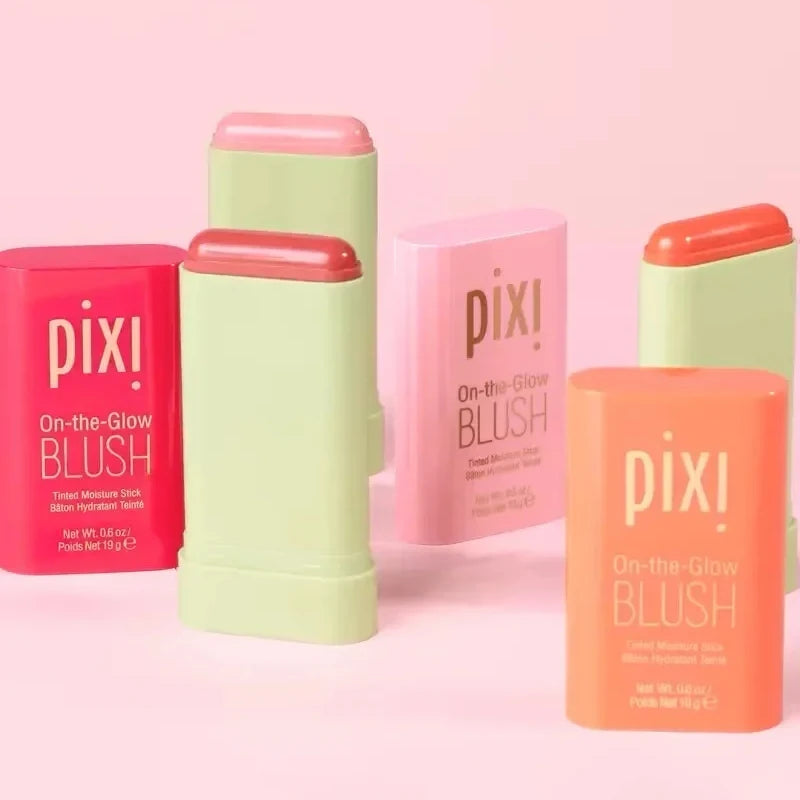 Tinta labial e bochecha hidratada Blush Stick, Brilho sedoso, Blush creme, tubos de cosméticos, maquiagem fosca, 3 em 1