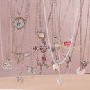 Y2k cristal borboleta coração colar moda kpop brilhante clavícula corrente colares para mulheres meninas nova tendência presentes de festa jóias