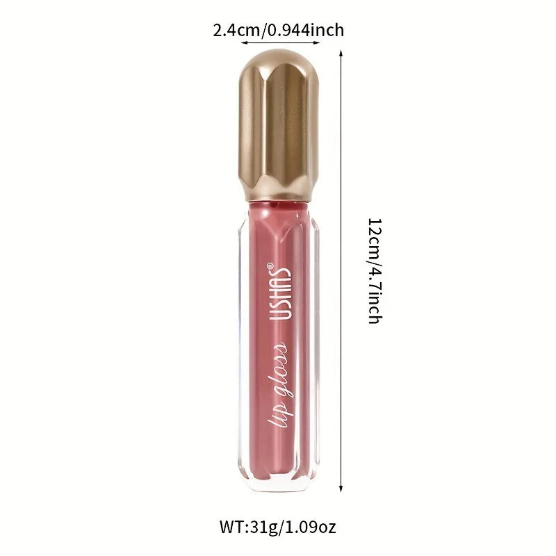 6 cores espelho pérola brilho labial à prova dwaterproof água de longa duração hidratante batom brilho brilho brilho labial feminino maquiagem cosméticos