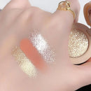 3 em 1 fosco iluminador blush paleta perolado blush brilhante sombra multifuncional rosto maquiagem paleta cosméticos femininos quente