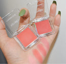Rosto blush fosco natural bochecha matiz iluminar rosto à prova dwaterproof água contorno cosméticos blush em pó macio maquiagem feminina 1 pçs