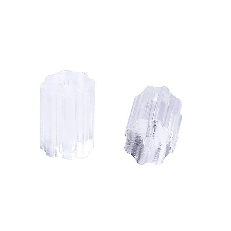 100-500 pçs transparente macio borracha de silicone brinco volta orelha rolha fecho para fazer brinco diy jóias descobertas atacado