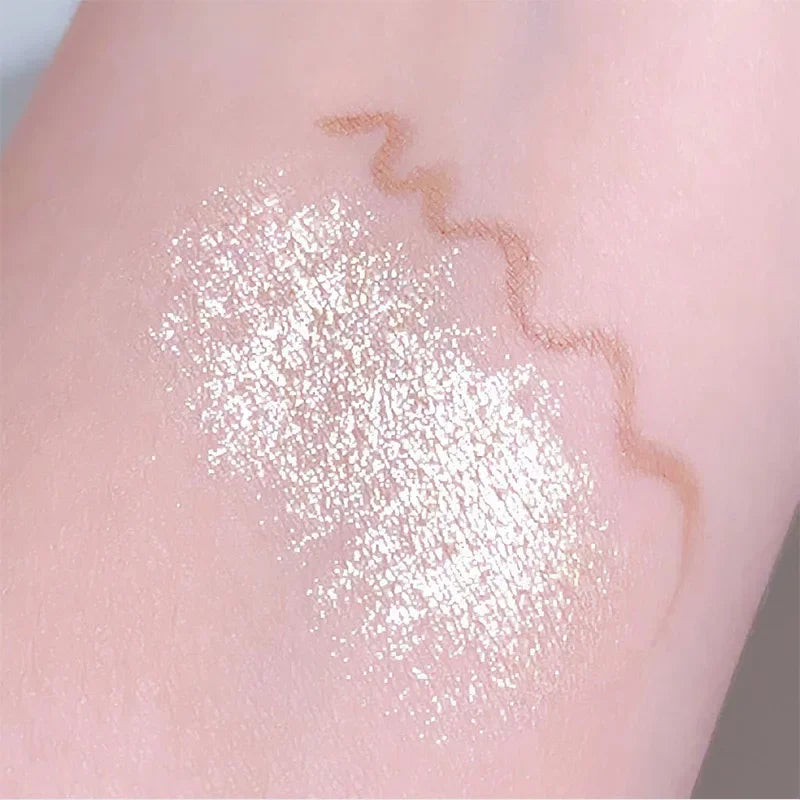 Multifuncional Double Ended Deitado Silkworm Lápis, Highlighter Maquiagem Pen, Nude Líquido, Contour Liner, Eye Brightener, Make Up Stick