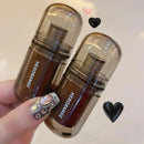 HERORANGEHR564-Enveloping Ice Night Mirror Lip Glaze, Hidratante, Film Forming, Rapidamente