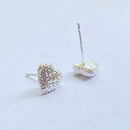 Novo 925 prata esterlina meninas martelo padrão amor colar simples em forma de coração pingente presente feminino boutique jóias nk153