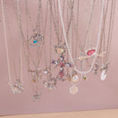 Y2k cristal borboleta coração colar moda kpop brilhante clavícula corrente colares para mulheres meninas nova tendência presentes de festa jóias